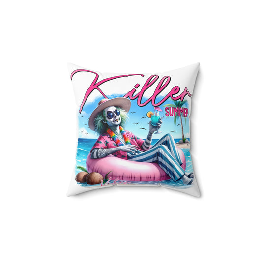 Beetlejuice Square Pillow