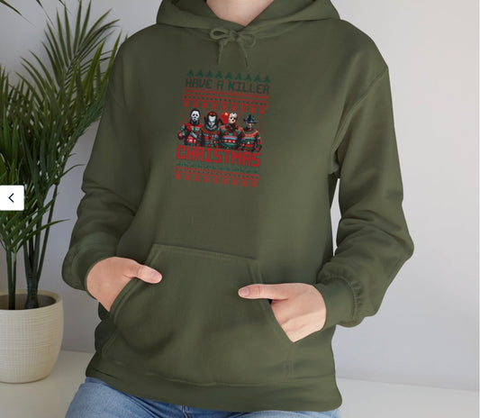 Funny Horror Christmas Unisex Hoodie