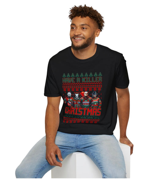 Funny Horror Christmas Unisex T-Shirt